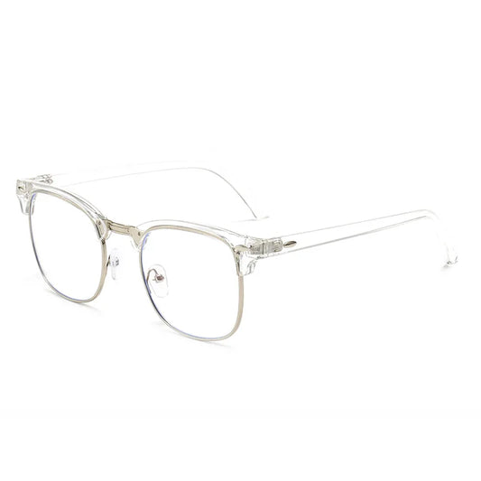Men Retro Anti-blue Light Glasses Classic Vintage Half Frames Anti Blue Light Blocking Computer Eyeglasses For Women Accessory