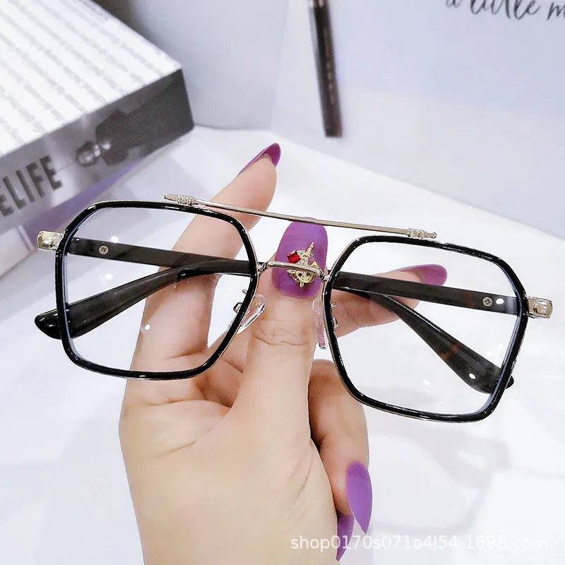 Vintage Myopia Glasses Women Men Unisex Square Frame Prescription Eyewear Ladies Optical Eyeglasses Nearsighted Glaess