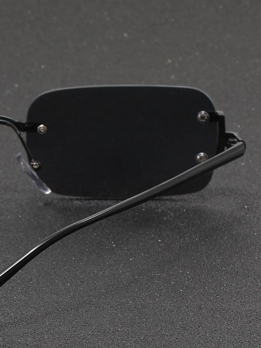 Men's frameless fashion glasses, perfect for summer outdoor leisure, an ideal gift for friends, vintage accessory, beach accesso