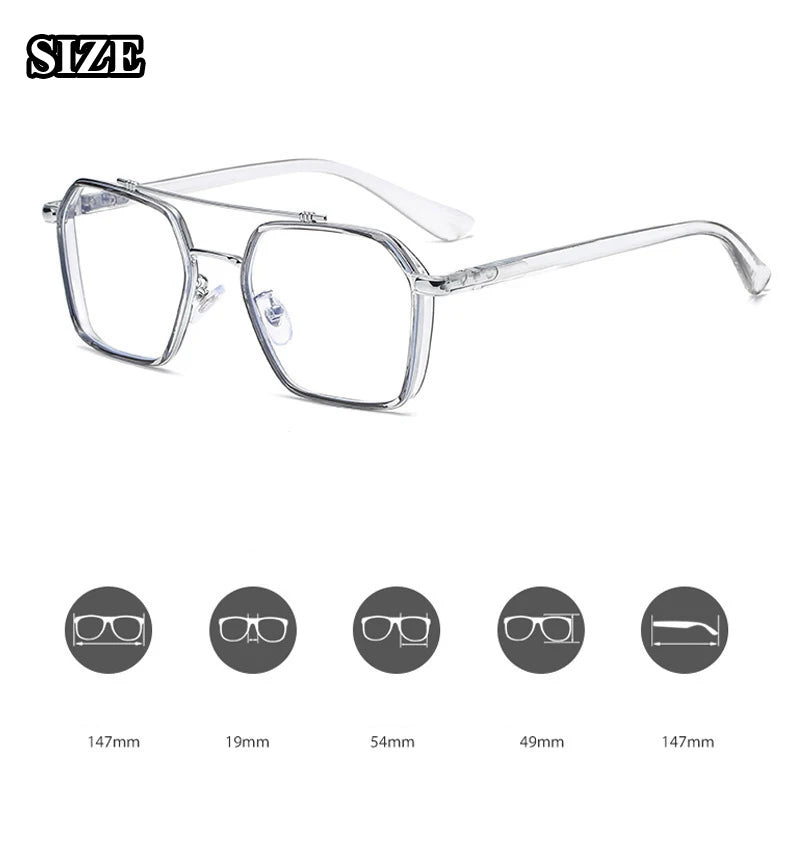 Vintage Myopia Glasses Women Men Unisex Square Frame Prescription Eyewear Ladies Optical Eyeglasses Nearsighted Glaess