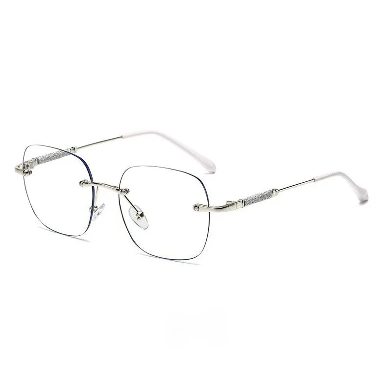 Frameless Photochromic Reading Glasses | Blue Light Blocking & Ultra Light Alloy Frame.